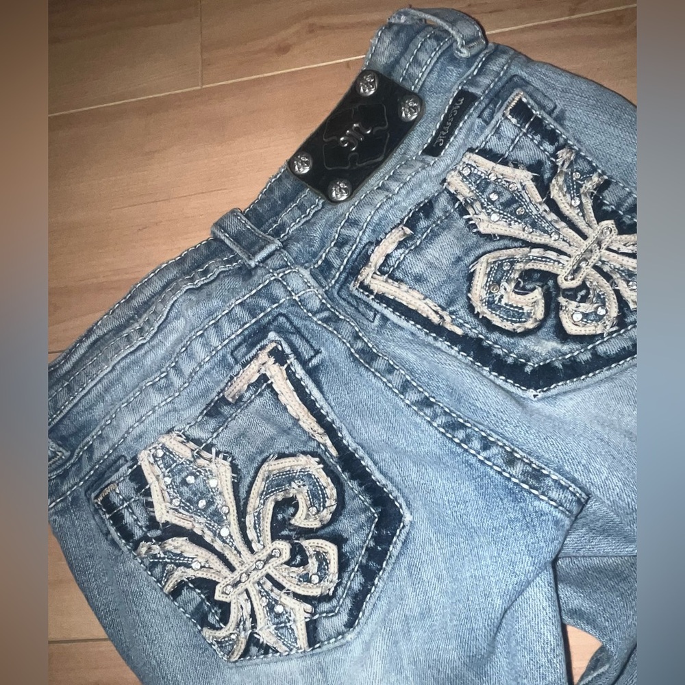 Miss Me low rise bling jeans